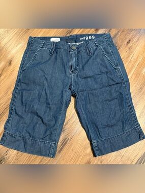 GAP 1969 Dark Blue Denim Bermuda Shorts